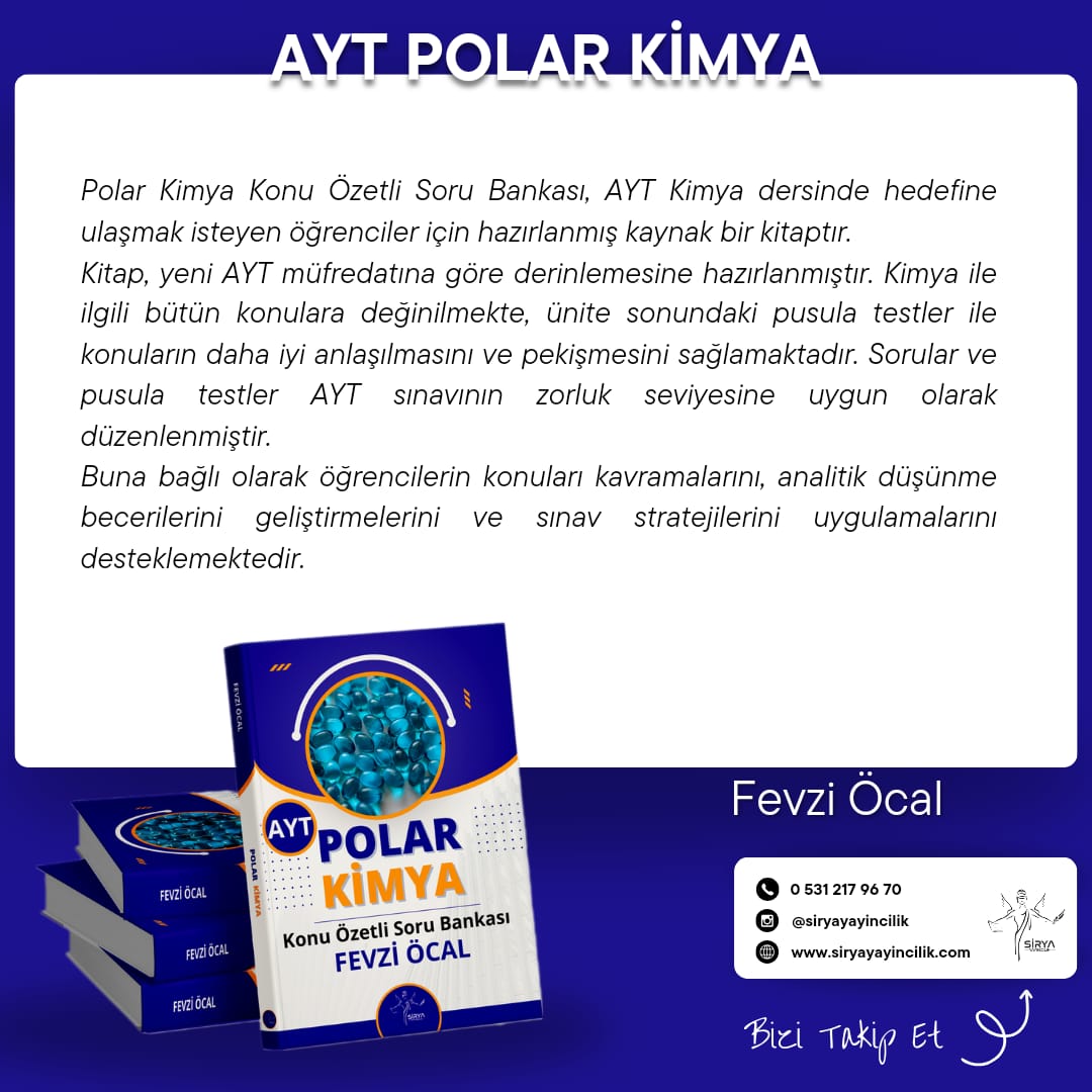 AYT POLAR KİMYA / FEVZİ ÖCAL